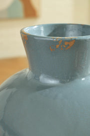Mohsen Indoor/Outdoor Vases and Bottles - Antique Blue