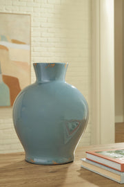 Mohsen Indoor/Outdoor Vases and Bottles - Antique Blue