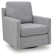 Renley Living Room Chairs Freybourne Next-Gen Nuvella Swivel Accent Chair Pewter