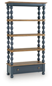 Gilesgrove Bookcases Finnworth 70" Bookcase Blue Brown