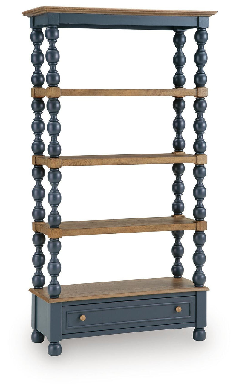 Gilesgrove Bookcases Finnworth 70" Bookcase Blue Brown