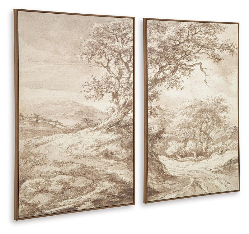 Kalene Wall Art - Beige/Brown