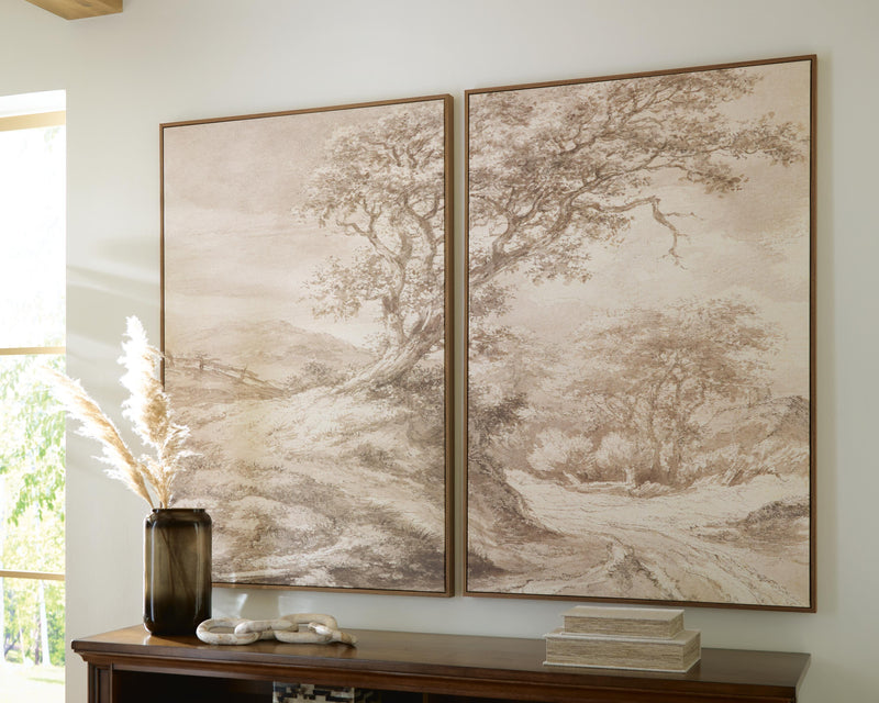 Kalene Wall Art - Beige/Brown