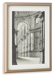 Kalene Wall Art - Black/Walnut