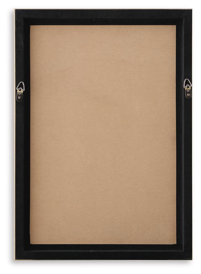 Kalene Wall Art - Black/Walnut