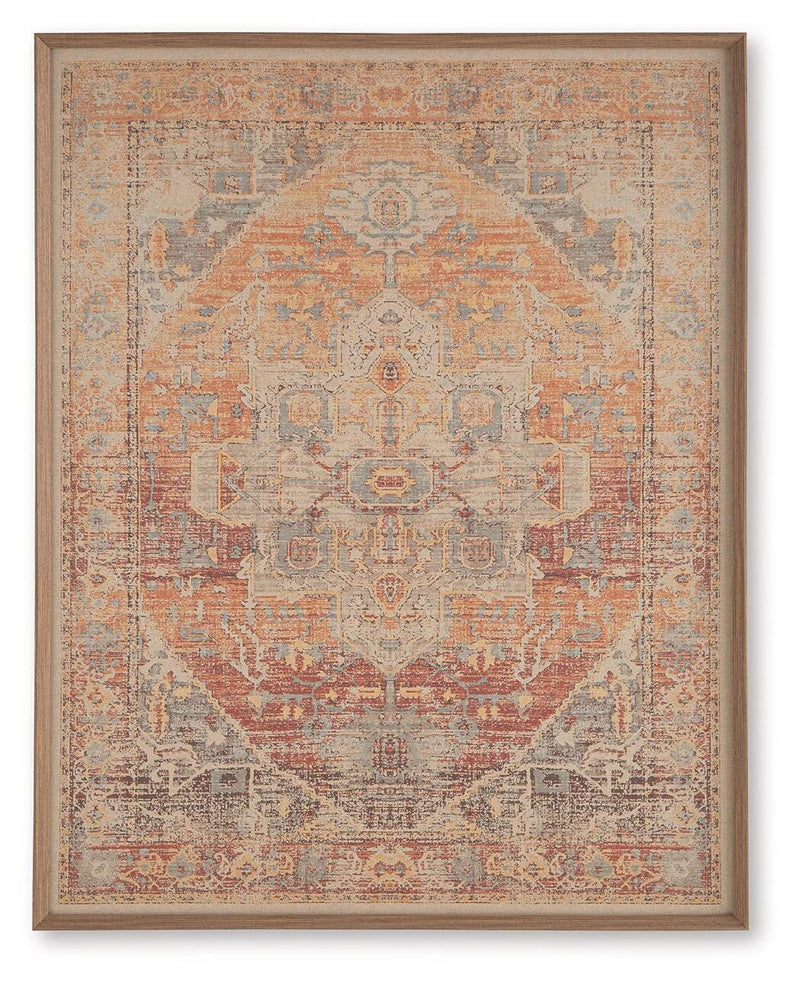 Kalene Wall Art - Red/Orange/Blue