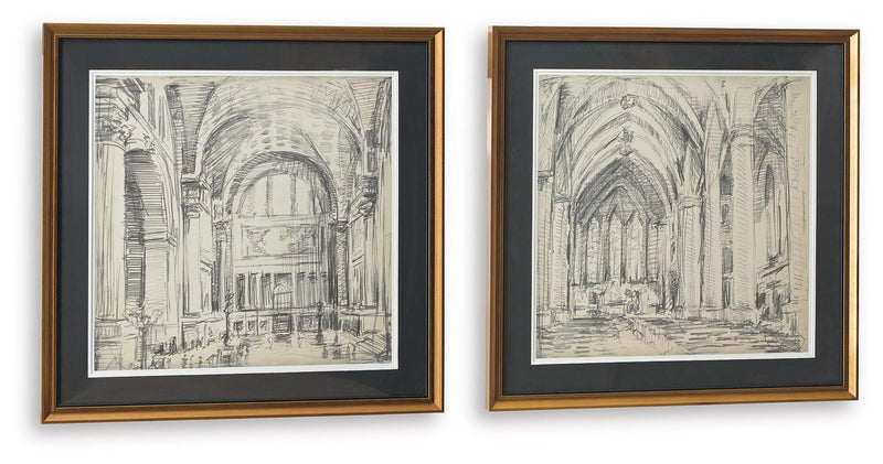 Kalene Wall Art - Black/Beige