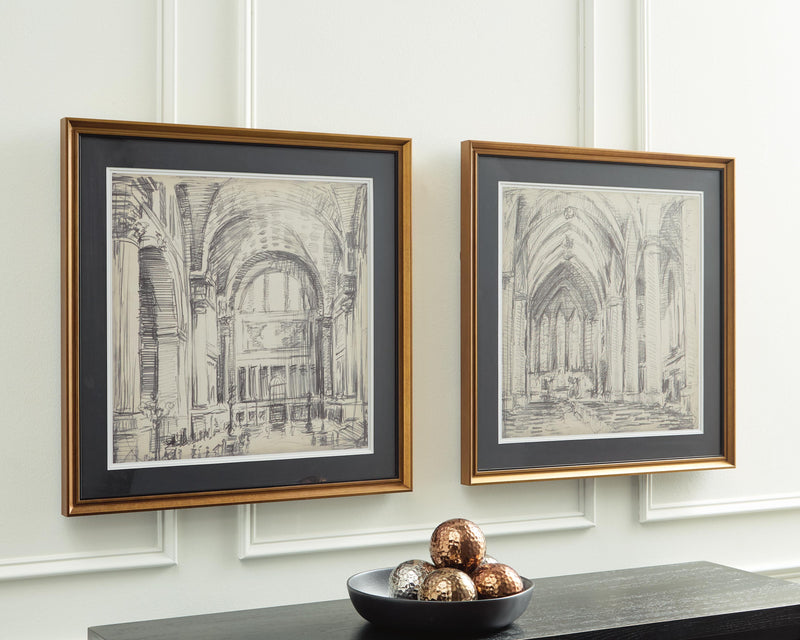 Kalene Wall Art - Black/Beige