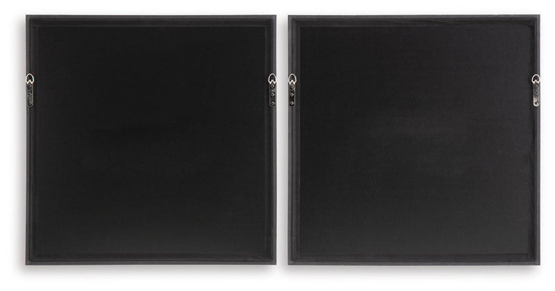 Kalene Wall Art - Black/White/Brown