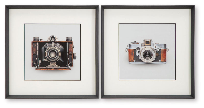 Kalene Wall Art - Black/White/Brown Dirkgrove Wall Art (Set of 2)