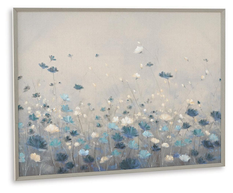 Kalene Wall Art - Gray/Blue/White