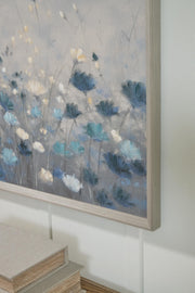 Kalene Wall Art - Gray/Blue/White