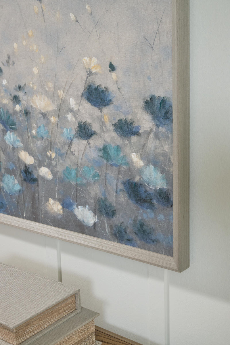 Kalene Wall Art - Gray/Blue/White
