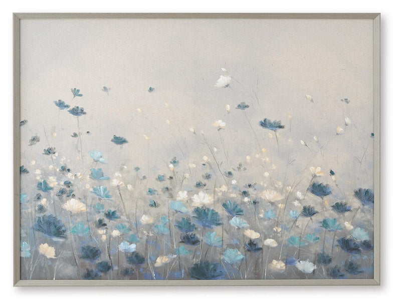 Kalene Wall Art - Gray/Blue/White Claydale Wall Art