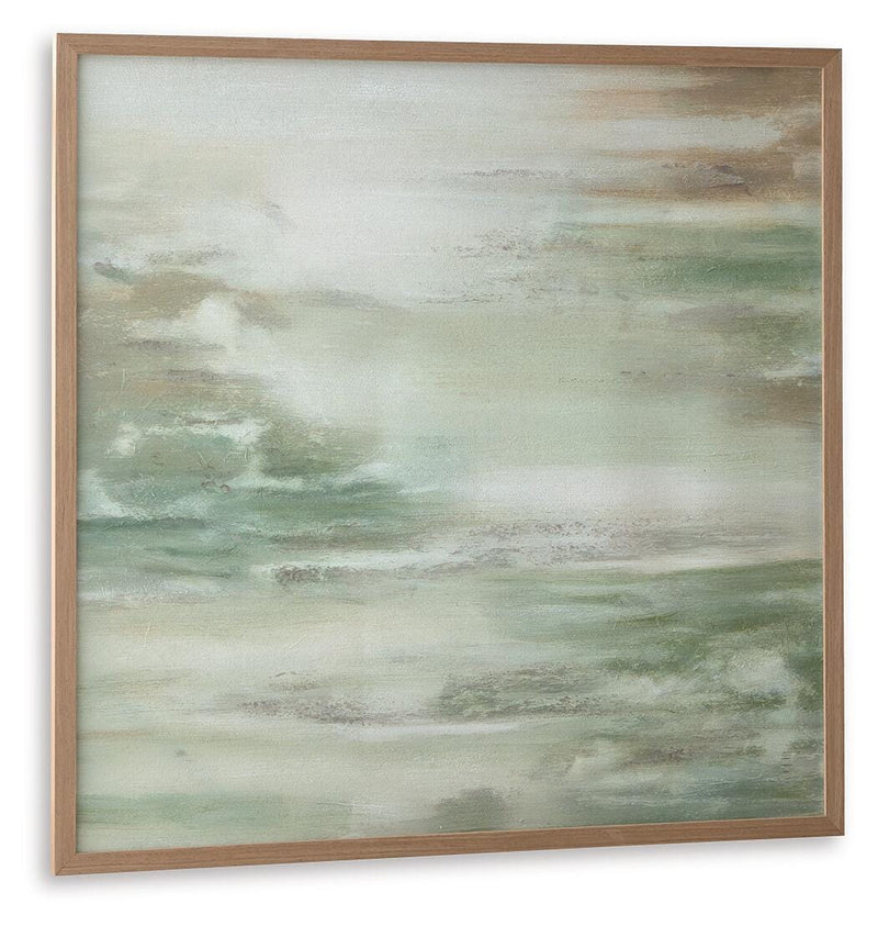 Kalene Wall Art - Green/Brown/White