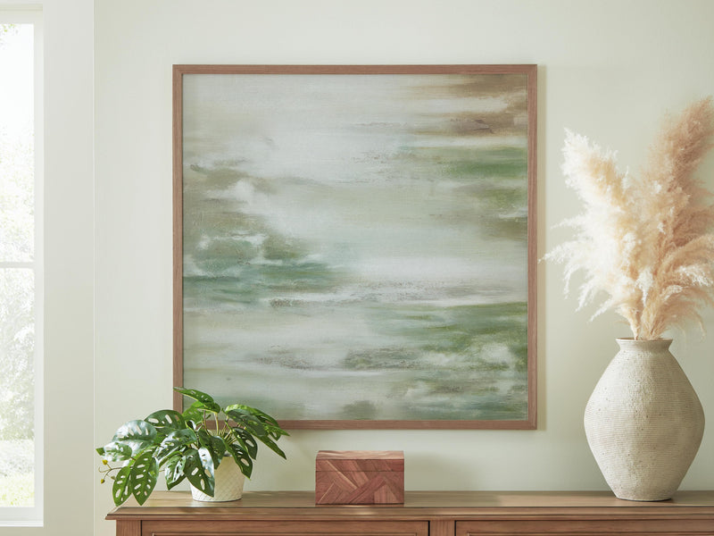 Kalene Wall Art - Green/Brown/White