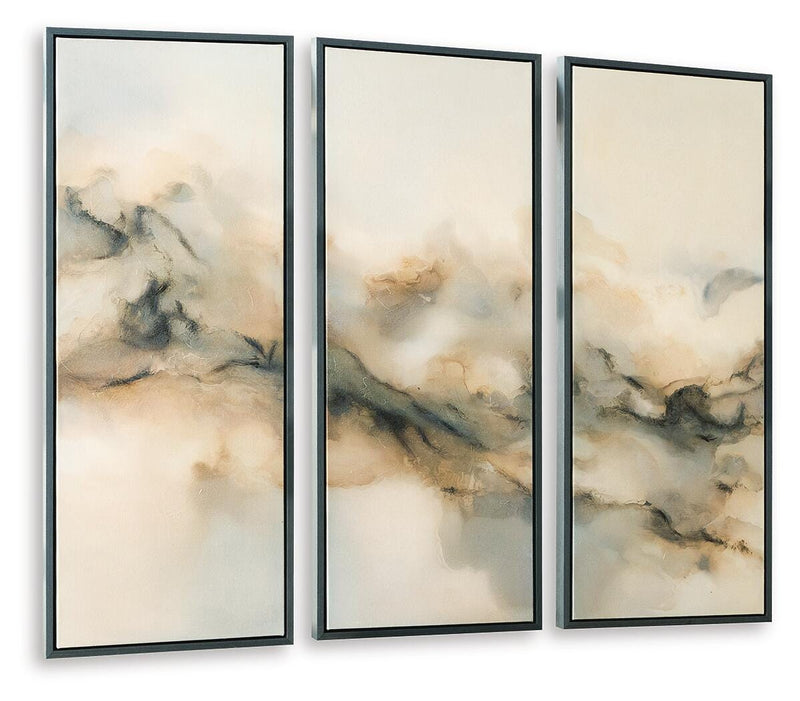 Kalene Wall Art - Black/Gray/Brown