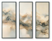 Kalene Wall Art - Black/Gray/Brown Larrondale Wall Art (Set of 3)