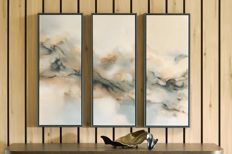 Kalene Wall Art - Black/Gray/Brown
