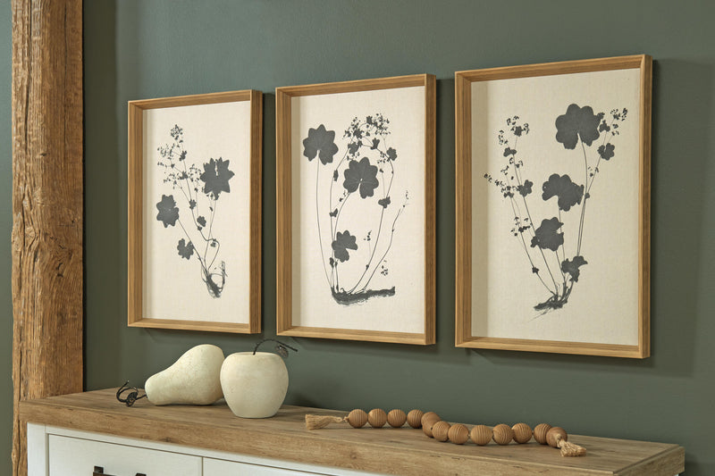 Kalene Wall Art - Linen/Black