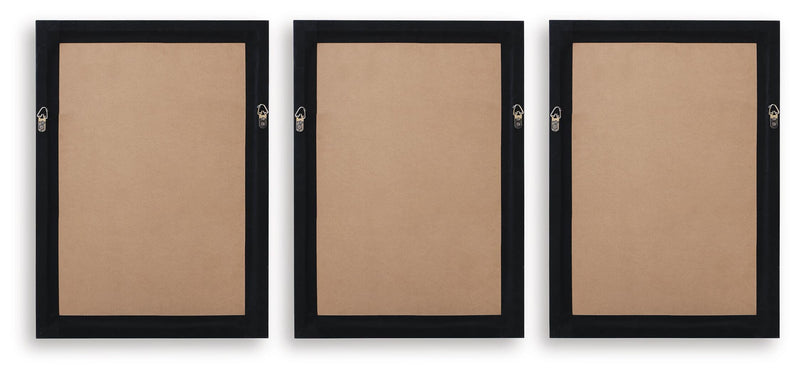 Kalene Wall Art - Black/White/Brown