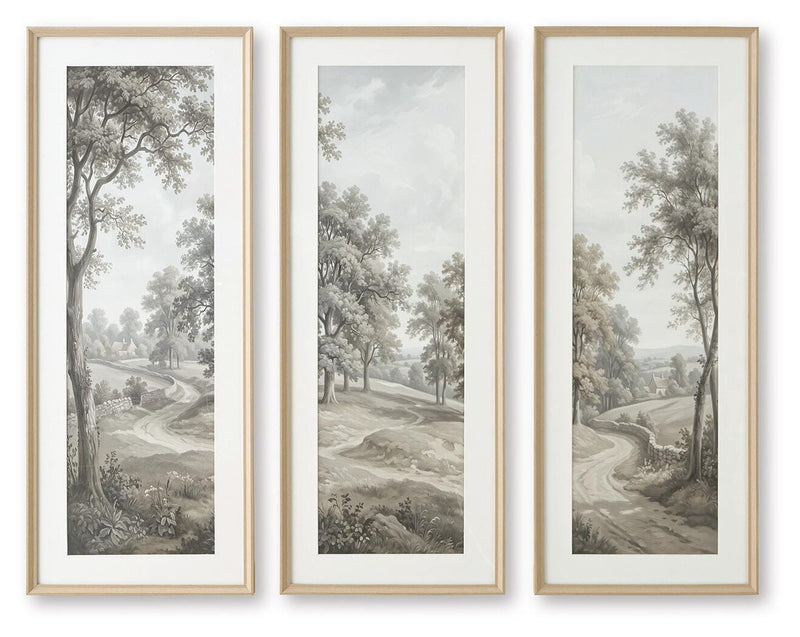 Kalene Wall Art - Taupe/Gray Dixonburg Wall Art (Set of 3)