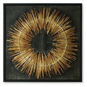 Kalene Wall Art - Black/Gold Finish Buddins Wall Art