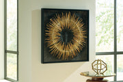 Kalene Wall Art - Black/Gold Finish