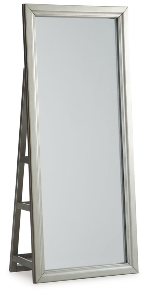 Evesen Floor Standing Mirror/Storage Champagne