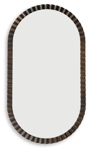 Elspeth Mirrors Clorington Accent Mirror Dark Brown