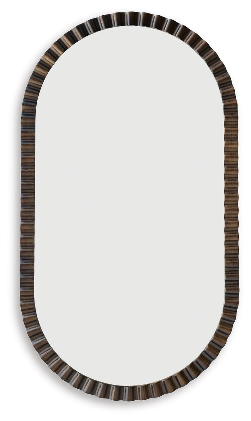 Elspeth Mirrors Clorington Accent Mirror Dark Brown