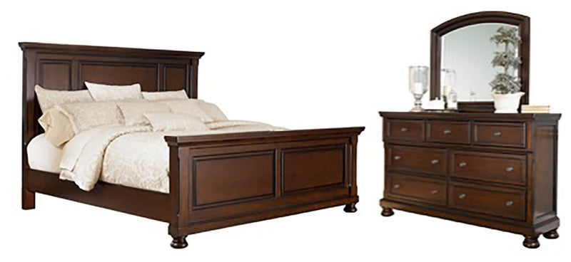 Porter Bed, Dresser, Mirror, Chest & Nightstand, Bedroom Set