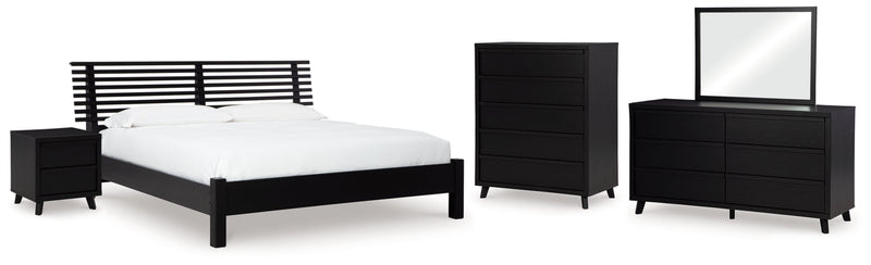 Danziar Bed, Dresser, Mirror, Chest & Nightstand, Bedroom Set