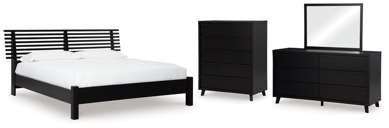 Danziar Bed, Dresser, Mirror, Chest & Nightstand, Bedroom Set