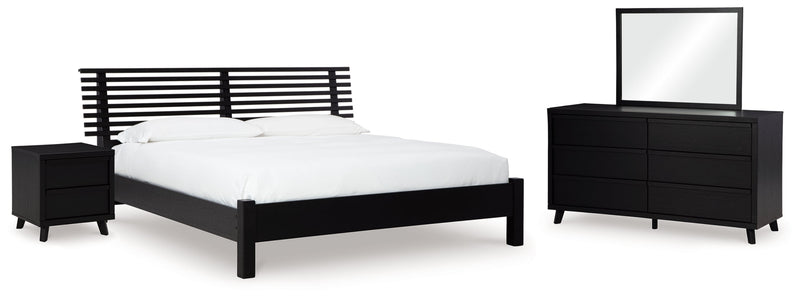 Danziar Bed, Dresser, Mirror, Chest & Nightstand, Bedroom Set