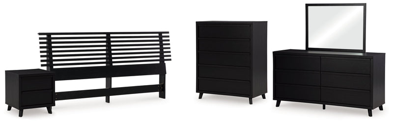 Danziar Bed, Dresser, Mirror, Chest & Nightstand, Bedroom Set