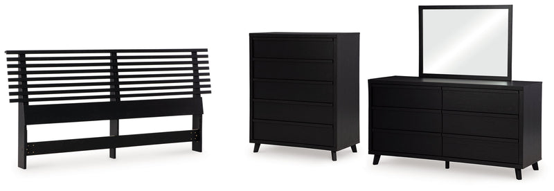 Danziar Bed, Dresser, Mirror, Chest & Nightstand, Bedroom Set