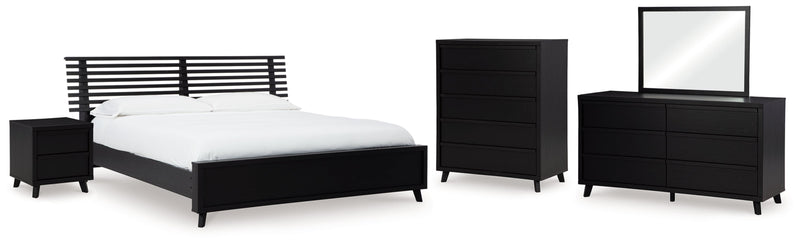 Danziar Bed, Dresser, Mirror, Chest & Nightstand, Bedroom Set