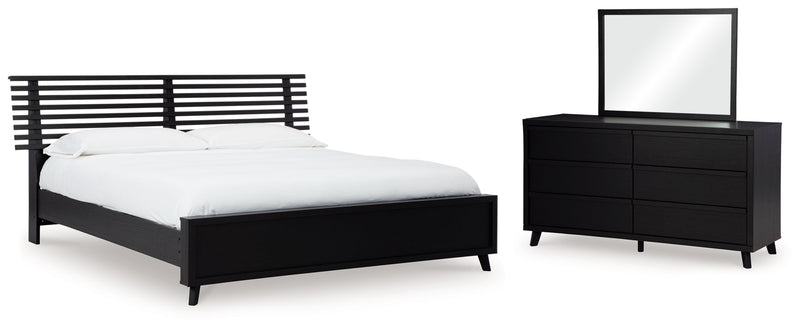Danziar Bed, Dresser, Mirror, Chest & Nightstand, Bedroom Set