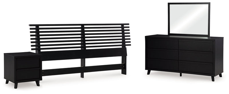 Danziar Bed, Dresser, Mirror, Chest & Nightstand, Bedroom Set