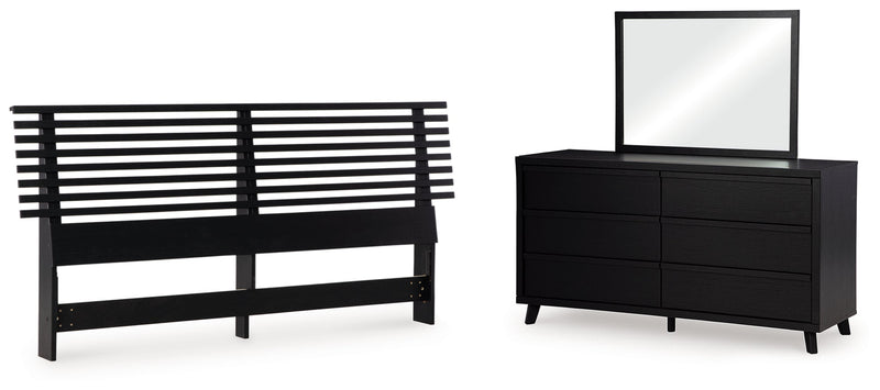 Danziar Bed, Dresser, Mirror, Chest & Nightstand, Bedroom Set