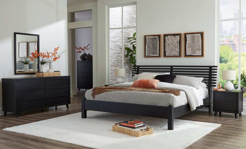 Danziar Bed, Dresser, Mirror, Chest & Nightstand, Bedroom Set