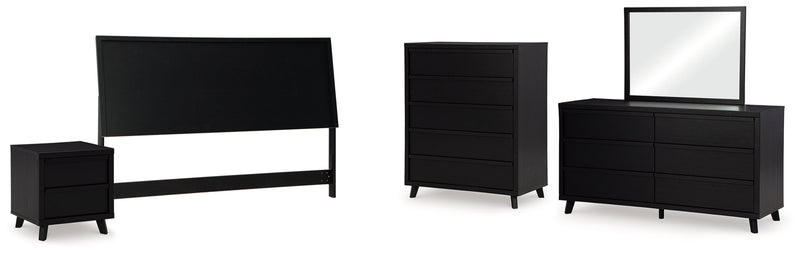 Danziar Bed, Dresser, Mirror, Chest & Nightstand, Bedroom Set
