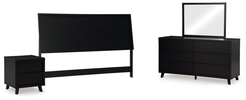 Danziar Bed, Dresser, Mirror, Chest & Nightstand, Bedroom Set