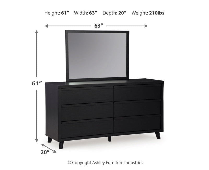 Danziar Bed, Dresser, Mirror, Chest & Nightstand, Bedroom Set