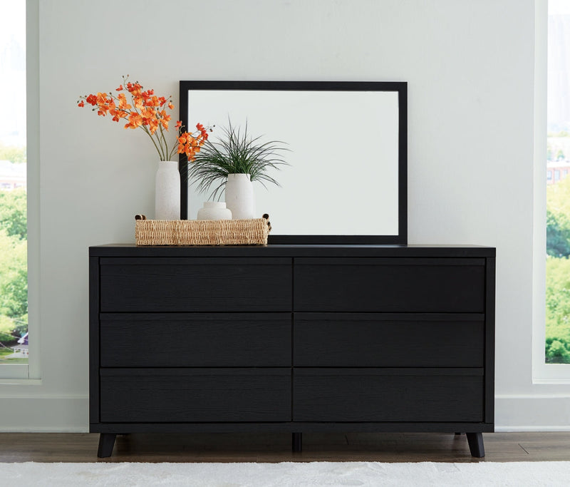 Danziar Full Panel Bed, Dresser and Mirror