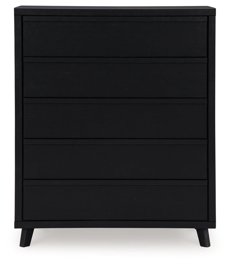 Danziar Five Drawer Wide Chest