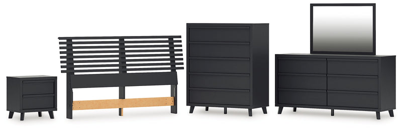 Danziar Bed, Dresser, Mirror, Chest & Nightstand, Bedroom Set
