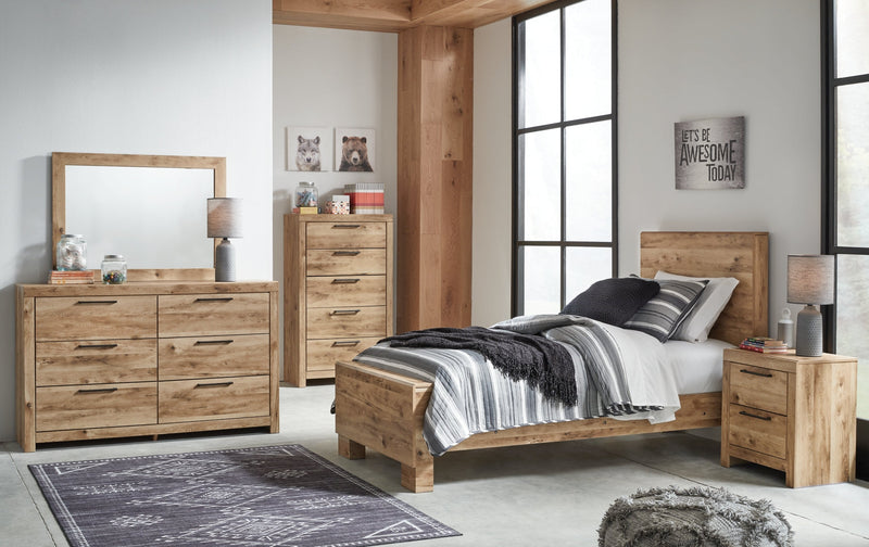 Hyanna Panel Bed, Dresser, Mirror, Chest & Nightstand, Bedroom Set