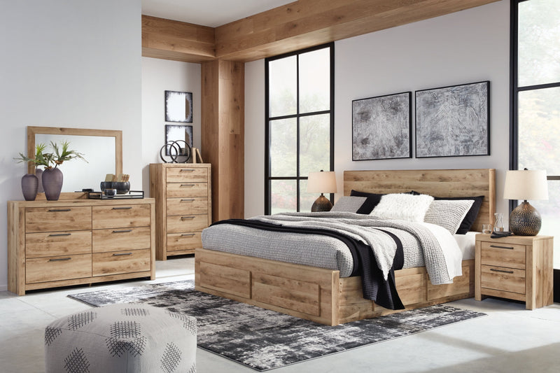 Hyanna Panel Bed, Dresser, Mirror, Chest & Nightstand, Bedroom Set